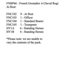 FNBP66 French Grenadiers A Cheval Of The Guard At Rest (12 Mounted Figures)