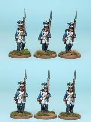 FNRPK1 Mixed French Fusiliers Pre 1812 Full Dress & Shako Marching (6 Figures)