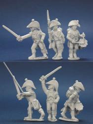 FNRPK10 Mixed French Command Pre 1812, Regulation / Full Dress & Bicorn, Advancing (6 Figures)