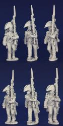 FNRPK13 Mixed French Elite Company Pre 1812, Campaign Dress & Bicorn, Marching (6 Figures)
