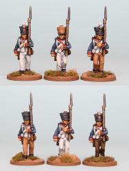 FNRPK2 Mixed French Fusiliers Pre 1812 Campaign Dress & Shako Marching (6 Figures)