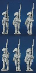 FNRPK3 Mixed French Fusiliers Pre 1812 Full Dress & Bicorn Marching (6 Figures)