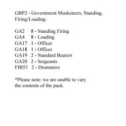 GBP2(FR) Government Musketeers Firing/Loading (24 Figures)