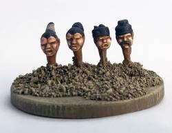 HANBG009 Han Chinese Alternative Heads (4 sprues, 16 heads)