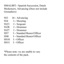 HMALBP2 Dutch Musketeers Advancing (24 Figures)