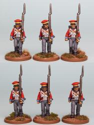HNRPK1 Hanoverian Infantry Post 1812 In Cap, Marching (6 Figures)