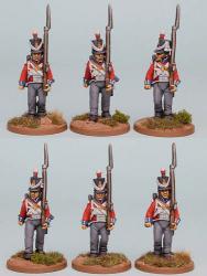 HNRPK7 Hanoverian Infantry Post 1812 In Shako, Marching (6 Figures)