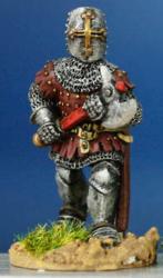 HW43 Dismounted Man At Arms - Advancing With Axe (German) - Coat Of Plates & Helm (1 figure)