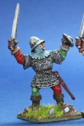 HW70 Infantryman With Sword & Buckler - Mail Hauberk & Kettle Hat (1 Figure)