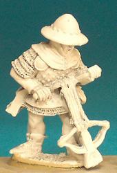 HW83 Crossbowman Standing Winding Windlass - Coat Of Plates And Kettle Hat (1 figure)