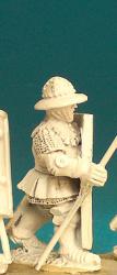 HW97 Pavesier Advancing Spear At Port - Livery Tunic & Kettle Hat (1 figure)