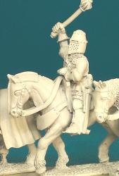 HWC13 Raised Hand Weapon - Cyclas Surcoat And Helm Holding Mace (1 figure)