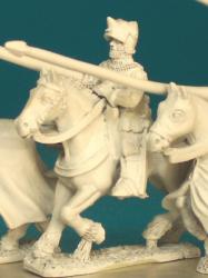 HWC8 Mounted Man At Arms - Lance Forward - Aketon And Houndskull , Visor Up (1 figure)