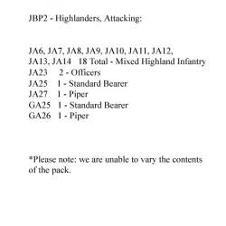 JBP2 Jacobite Highlanders Attacking (24 Figures)