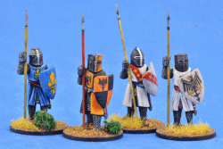 LCF02 Crusading Foot Knights (Great Helms) (Standing) (4)