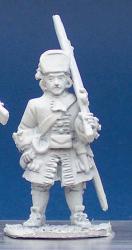 LS11 Grenadier In Square Fronted Cloth Cap (Eg Foot Guard) - Standing, Shouldered Musket (1 figure)