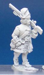 LS16 Grenadier In Tall Cloth Cap (Eg Royal Scots) - Marching Shouldered Musket (1 figure)