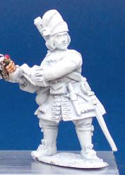 LS21 Grenadier In Tall Cloth Cap (Eg Royal Scots) - Lighting Grenade (1 figure)