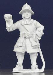 LS72 Armoured Pikeman Wearing Waist Sash - Standing, Wearing Helmet (1 Figure)