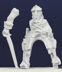 LSC11 Cavalryman In Back & Breast Plate & Tri Bar Helmet - Trooper Attacking With Sword - Pivoting Arm (1 figure)