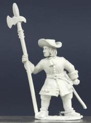LSC36 Dismounted Dragoon Command - Dragoon / Sergent With Halberd (1 Figure)