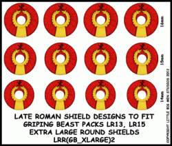 Late Roman Dark Age large and XL Round Shield Designs LRR (GB_XLARGE)2