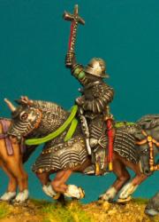 MH9 WOR Horse - Horse With Full German Armour, Galloping, Legs In (1 horse)