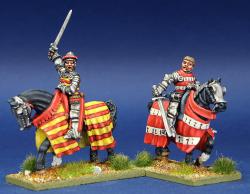 MPK13 Medieval Noblemen/Commanders Set (2 Mounted Figures)