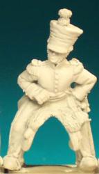 NN101 Officer - Mounted - 1st Or 2nd Regt In Covered Shako (1 Figure)