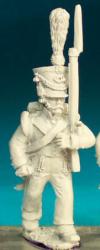 NN74 Flanquer - Marching - 1st Regt In Shako, With Cords And Plume (1 figure)