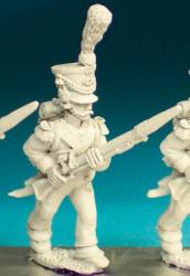 NN80 Flanquer - Advancing High Porte - 2nd Regt In Shako, With Cords And Plume (1 figure)