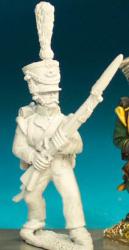 NN90 Flanquer - Standing Ready To Fire - 1st Regt In Shako, With Cords And Plume (1 Figure)