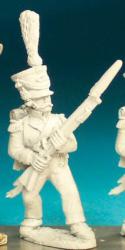 NN92 Flanquer - Standing Ready To Fire - 2nd Regt In Shako, With Cords And Plume (1 Figure)