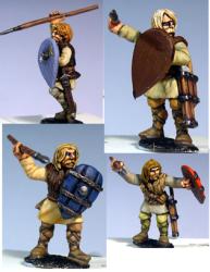 NRF09 Tribal Warriors (Attacking) (4 figures)