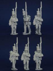 PSNRPK17 Prussian Reservists In British Manufactured Uniforms, Marching (6 Figures)