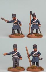 PSNRPK41 Prussian Horse Artillery Crew, Firing (4 Figures)