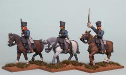 PSNRPK43 Prussian Mounted Senior Officers. (3 Mounted Figures)