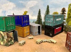 REN049 Shipping Containers And Pallets (20 FT)