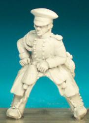 RN55 Officer In Greatcoat - Mounted Officer In Forage Cap (1 figure)