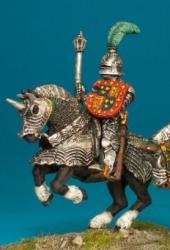 ROSES01d Warlord Version D (Mounted) (Barded) (War of the Roses) (1 figure) - SAGA: Age of Chivalry