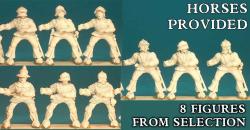 ROSES04 Warriors (Mounted) (War of the Roses) (8 Figures) - SAGA: Age of Chivalry