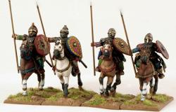 RUSC03 Rus Hearthguards — Mounted Druzhina / Militia (4 Figures)