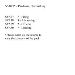 SABP15 Hungarian Pandours Skirmishing (24 Figures)