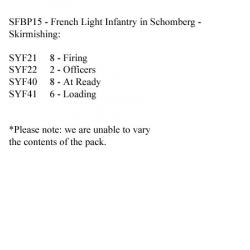 SFBP15 French Light Infantry In Schomburg, Skirmishing (24 Figures)