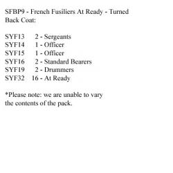 SFBP9 French (Turned Back Coat) Fusilers At Ready (24 Figures)