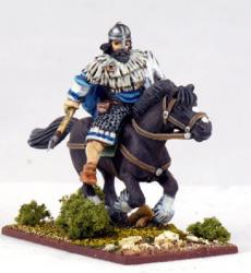 SI01d Mounted Irish Warlord with Spear (1)