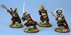 SKN02 Ordensstaat Heathguards on Foot - HEAVY WEAPONS (4 figures) - SAGA Age of Crusades