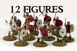 SKN06 Levy in service to Ordensstaat JAVELINS (12 figures) - SAGA Age of Crusades