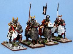 SKN07 Mounted Ordensstaat Knights (4 figures) - SAGA Age of Crusades