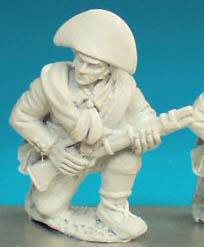 SN66(FR) Guerrilla Kneeling At Ready With Musket - Short Jacket, Small Bicorn (1 figure)